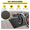 VEVOR Rubber Threshold Ramp, 2.6\" Rise Threshold Ramp Doorway, 3 Channels Cord Cover Rubber Solid Threshold Ramp, Rubber Angled Entry Rated 2202 Lbs Load Capacity for Wheelchair and Scooter