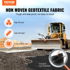 VEVOR Non Woven Geotextile Fabric Under Gravel, 6x50FT 8OZ Driveway Fabric Landscape Fabric, Heavy Duty Weed Barrier Fabric, Ground Cover Weed Control Fabric, French Drains Drainage Fabric, Black