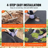 VEVOR Non Woven Geotextile Fabric Under Gravel, 6x50FT 8OZ Driveway Fabric Landscape Fabric, Heavy Duty Weed Barrier Fabric, Ground Cover Weed Control Fabric, French Drains Drainage Fabric, Black