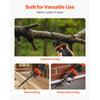 VEVOR Cordless Reciprocating Saw, 20 V, 3000 SPM Variable Speed, 1 inch Stroke Length, Electric Reciprocating Saw with Battery, Charger, 8 Blades, and Carrying Bag, for Wood and Plastic Cutting