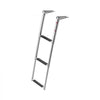 VEVOR Boat Ladder, 3 Steps, Stainless Steel Telescoping Folding Swim Deck Ladder for Rear Entry Inboard, Heavy Duty 600 lbs Capacity with Wide Anti-Slip Steps, for Outboards, Yacht, Pontoon Boats