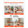 VEVOR Vibration Plate Exercise Machine, Whole Body Vibrating Platform for Lymphatic Drainage and Weight Loss, Home Workout Fitness Equipment with 2 Resistance Bands, Body Shaker for Women Men, Orange