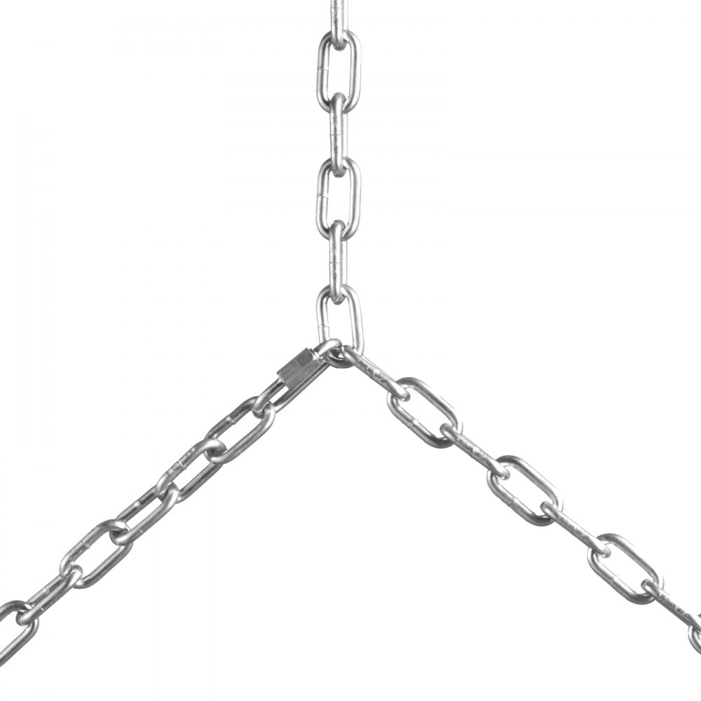 VEVOR Proof Coil Chain, 3/16" x 10', 1100 lbs Safe Working Load, Zinc Plated Proof Tested Coil Chain with Two Quick Links, Galvanized Carbon Steel Link Chain for Towing, Hanging, Camping, Pet Towing