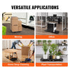 VEVOR Furniture Dolly, 500 lbs Capacity Each Count, Furniture Mover with Wheels, Portable Moving Rollers 4 Wheels Heavy Duty, Small Flat Dolly Cart with Interlocking for Heavy Furniture, 2 Pack, Black