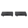 VEVOR Furniture Dolly, 500 lbs Capacity Each Count, Furniture Mover with Wheels, Portable Moving Rollers 4 Wheels Heavy Duty, Small Flat Dolly Cart with Interlocking for Heavy Furniture, 2 Pack, Black