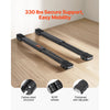 VEVOR Heavy Duty Furniture Appliances Rollers, 660 lbs Total Load, Extendable Appliance Rollers Mobile Washing Machine Base, Fridge Stand Dolly Movers for Refrigerators, Dryers, Dishwashers, Black