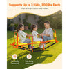 VEVOR Kids Seesaw, 200 lbs Load Capacity, Metal Rocking Teeter Totter with Handles, Toddler Seesaw for Children Aged 3+, Kids Outdoor Playground Equipment for Lawn, Backyard, Playground, 2 Seats