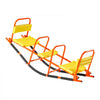 VEVOR Kids Seesaw, 200 lbs Load Capacity, Metal Rocking Teeter Totter with Handles, Toddler Seesaw for Children Aged 3+, Kids Outdoor Playground Equipment for Lawn, Backyard, Playground, 2 Seats