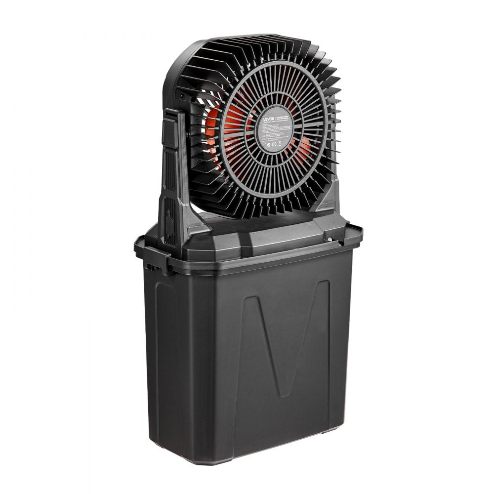 VEVOR Misting Fan, More than 2700RPM Motor Mister Fan, Mister Cooling Fans with 2.38 gal Water Tank, 10000mAh Battery, 4-Speed Wind & 5 Lighting Modes, Water Cooling Fans for Indoor, Outdoor, Patio