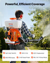 VEVOR Backpack Fogger Sprayer, 63CC 3HP Engine, Gas Powered Fogger Sprayer with 4 Gallon Tank, Powder and Liquid Mister Duster System for Effective Fleas Ticks Critters Control, Gardening & Farming