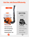 VEVOR Backpack Fogger Sprayer, 63CC 3HP Engine, Gas Powered Fogger Sprayer with 4 Gallon Tank, Powder and Liquid Mister Duster System for Effective Fleas Ticks Critters Control, Gardening & Farming