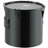 VEVOR Fryer Grease Bucket, 8 Gal Oil Disposal Caddy Stainless Steel Fryer Oil Bucket Rust-Proof Coating, Oil Transport Container with Lid, Lock Clips, Filter Bag for Hot Cooking Oil Filtering, Black