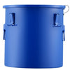 VEVOR Fryer Grease Bucket, 10 Gal Oil Disposal Caddy Carbon Steel Fryer Oil Bucket with Rust-Proof Coating, Oil Transport Container with Lid, Lock Clips, Filter Bag for Hot Cooking Oil Filtering, Blue