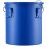 VEVOR Fryer Grease Bucket, 6 Gal Oil Disposal Caddy Carbon Steel Fryer Oil Bucket with Rust-Proof Coating, Oil Transport Container with Lid, Lock Clips, Filter Bag for Hot Cooking Oil Filtering, Blue