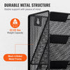 VEVOR File Wall Rack, One-Piece 10 Pockets Mesh Wall File Holder, Wall Mounted Magazine Mail Paper & Document Storage Folder, Metal Wall File Organizer with Nametag Label, for Office Home & School