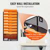 VEVOR File Wall Rack, One-Piece 10 Pockets Mesh Wall File Holder, Wall Mounted Magazine Mail Paper & Document Storage Folder, Metal Wall File Organizer with Nametag Label, for Office Home & School