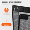 VEVOR File Wall Rack, Six-Piece 1 Pocket Mesh Wall File Holder, Wall Mounted Magazine Mail Paper & Document Storage Folder, Metal Wall File Organizer with Nametag Label, for Office Home & School