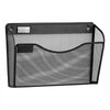 VEVOR File Wall Rack, Six-Piece 1 Pocket Mesh Wall File Holder, Wall Mounted Magazine Mail Paper & Document Storage Folder, Metal Wall File Organizer with Nametag Label, for Office Home & School