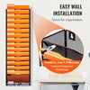 VEVOR File Wall Rack, One-Piece 16 Pockets Mesh Wall File Holder, Wall Mounted Magazine Mail Paper & Document Storage Folder, Metal Wall File Organizer with Nametag Label, for Office Home & School