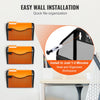 VEVOR File Wall Rack, Three-Piece 1 Pocket Mesh Wall File Holder, Wall Mounted Magazine Mail Paper & Document Storage Folder, Metal Wall File Organizer with Nametag Label, for Office Home & School