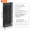 VEVOR File Wall Rack, One-Piece 12 Pockets Mesh Wall File Holder, Wall Mounted Magazine Mail Paper & Document Storage Folder, Metal Wall File Organizer with Nametag Label, for Office Home & School