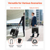 VEVOR Portable File Storage Box, 15.6 x 12.6 x 15 inch Internal Chest Size, Locking Mobile Business Case with Telescopic Handle, Hand pull File Case for Office Home, Offices, Hospitals, Banks