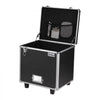 VEVOR Portable File Storage Box, 15.6 x 12.6 x 15 inch Internal Chest Size, Locking Mobile Business Case with Telescopic Handle, Hand pull File Case for Office Home, Offices, Hospitals, Banks