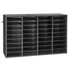 VEVOR Literature Organizer, 36 Compartments Office Mailbox with Detachable Shelves, Wooden Mailbox Sorter with Particle Board, Countertop Office Home Storage Organizer for File, Document, Paper, Black
