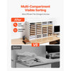 VEVOR Literature Organizer, 36 Compartments Office Mailbox with Detachable Shelves, Wooden Mailbox Sorter with Particle Board, Countertop Office Home Storage Organizer for File, Document, Paper, White