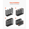 VEVOR Literature Organizer, 27 Compartments Metal Office Mailbox with Detachable Wire Mesh, Mailbox Sorter with Wooden Top, Countertop Office Home Storage Organizer for File, Document, Paper, Black