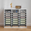 VEVOR Literature Organizer, 24 Compartments Office Mailbox with Adjustable Shelves, Wooden Mailbox Sorter Medium Density Fiberboard Office Home Classroom Storage for Files, Documents, Papers, White