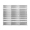 VEVOR Literature Organizer, 24 Compartments Office Mailbox with Adjustable Shelves, Wooden Mailbox Sorter Medium Density Fiberboard Office Home Classroom Storage for Files, Documents, Papers, White