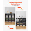 VEVOR Literature Organizer, 24 Compartments Office Mailbox with Adjustable Shelves, Wooden Mailbox Sorter Medium Density Fiberboard Office Home Classroom Storage for Files, Documents, Papers, Grey