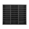 VEVOR Literature Organizer, 24 Compartments Office Mailbox with Adjustable Shelves, Wooden Mailbox Sorter Medium Density Fiberboard Office Home Classroom Storage for Files, Documents, Papers, Grey