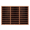 VEVOR Literature Organizer, 27 Compartments Office Mailbox with Removable Shelves, Wood Mailbox Sorter Particle Board Office Home Classroom Storage, File Sorter for File, Document, Paper, Dark Brown
