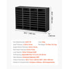 VEVOR Literature Organizer, 36 Compartments Office Mailbox with Adjustable Shelves, Wooden Mailbox Sorter Medium Density Fiberboard Office Home Classroom Storage for Files, Documents, Papers, Grey