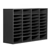 VEVOR Literature Organizer, 36 Compartments Office Mailbox with Adjustable Shelves, Wooden Mailbox Sorter Medium Density Fiberboard Office Home Classroom Storage for Files, Documents, Papers, Grey