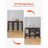 VEVOR Literature Organizer, 27 Compartments Office Mailbox with Removable Shelves, Wood Mailbox Sorter Particle Board Office Home Classroom Storage, File Sorter for File, Document, Paper, Black-Grey