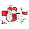 VEVOR Kids Drum Set, 5-Piece 16 in Junior Drum Sets, Beginner Drums Set with Adjustable Throne, Cymbal & Two Pairs of Drumsticks, Musical Learning Drums Instruments Kit, for Children Ages 6-13 (Red)