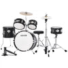 VEVOR Kids Drum Set, 5-Piece 14 in Junior Drum Sets, Beginner Drums Set with Adjustable Throne, Cymbal & Two Pairs of Drumsticks, Musical Learning Drums Instruments Kit, for Children Ages 6-13(Black)