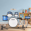VEVOR Kids Drum Set, 5-Piece 14 in Junior Drum Sets, Beginner Drums Set with Adjustable Throne, Cymbal & Two Pairs of Drumsticks, Musical Learning Drums Instruments Kit, for Children Ages 6-13 (Blue)