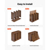 VEVOR Wood Literature Organizer 24 Compartments Office Mailboxes Brown, Countertop Literature Sorter for Files Documents Papers, with Adjustable Shelves, for Office, Home, Classroom Organization