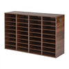 VEVOR Wood Literature Organizer 36 Compartments Office Mailboxes Brown, Countertop Literature Sorter for Files Documents Papers, with Adjustable Shelves, for Office, Home, Classroom Organization