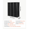 VEVOR Wood Literature Organizer 48 Compartments Office Mailboxes Black, Countertop Literature Sorter for Files Documents Papers, with Adjustable Shelves, for Office, Home, Classroom Organization