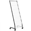 VEVOR Brochure Display Rack, 6-Tier Magazine Literature Display Stand, Floor Standing Magazine Rack Newspaper Catalog Holders, Movable with 4 Wheels (2 Lockable) for Shop Exhibitions Office, 6 Pockets