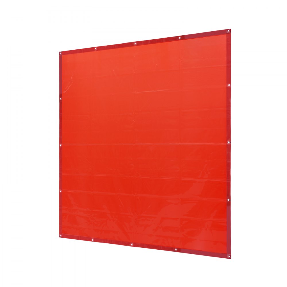 VEVOR Welding Curtain Screen, 6 x 6 FT Hanging Welding Curtain Wall, Flame-Resistant Vinyl Welding Protection Screens with 6-Level UV Protection & Hanging Holes, Portable for Workshop/Industrial Use