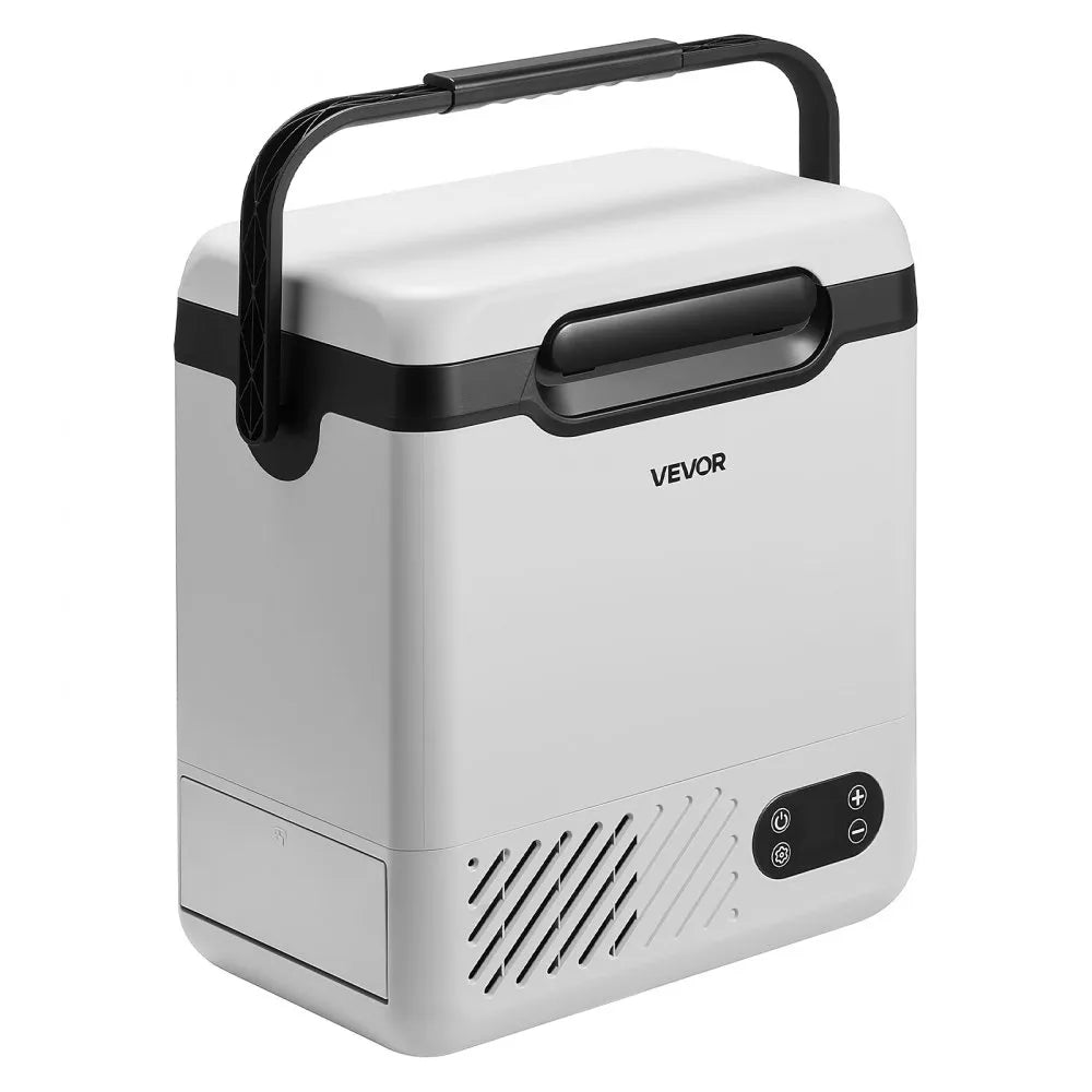 VEVOR 12 Volt Refrigerator, 12.68 QT/ 12L Car Fridge, Portable Electric Freezer Compressor with Handle, 12V/24V DC 100-240V AC, -4°F to 68℉/-20℃ to 20℃, for Truck Van RV SUV Boat Travel Camping