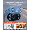 VEVOR 12 Volt Refrigerator, 19 QT/ 18L Car Fridge, Portable Electric Freezer Compressor with Handle, 12V/24V DC 100-240V AC, -4℉ to 68℉/ -20℃ to 20℃, for Truck Van RV SUV Boat Travel Camping