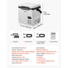 VEVOR 12 Volt Refrigerator, 19 QT/ 18L Car Fridge, Portable Electric Freezer Compressor with Handle, 12V/24V DC 100-240V AC, -4℉ to 68℉/ -20℃ to 20℃, for Truck Van RV SUV Boat Travel Camping