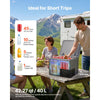 VEVOR 12 Volt Refrigerator, 42.3 QT/ 40L Car Fridge, Portable Ultra-Light EPP Freezer, APP Control Electric Compressor, 12V/24V DC, 14℉ to 50℉, for Truck Van RV SUV Boat Travel Camping